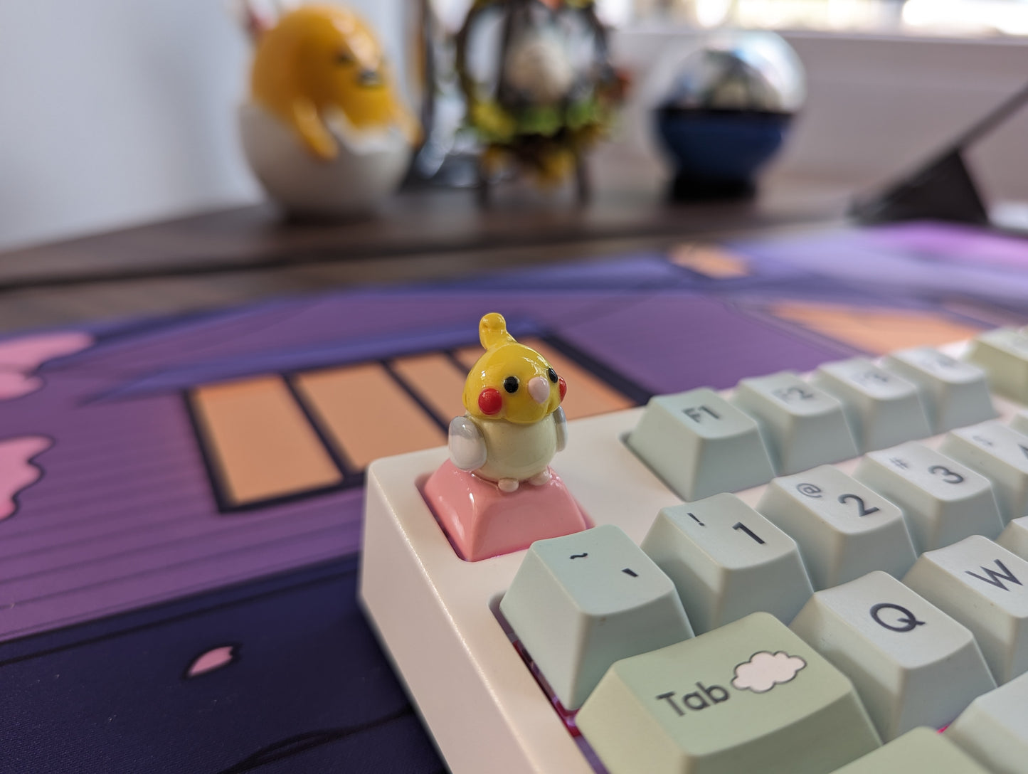 Cockatiel Artisan Keycap